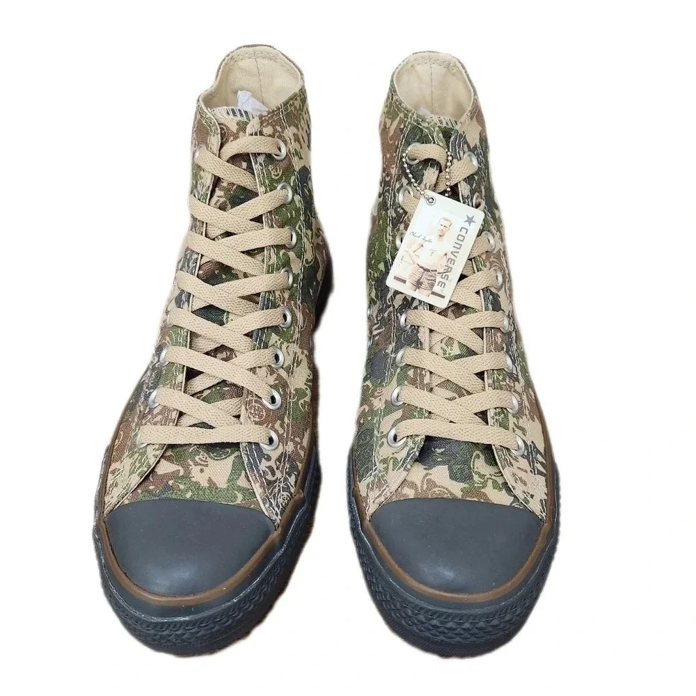 Converse Gas Mask Camo High Top Sneakers , Men's 9, Women's 11 NWOT - Picture 2 of 6